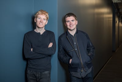 The wealth of Patrick and John Collison has nearly halved since a 2021 funding round valued their payments company Stripe at $95 billion. Courtesy: Stripe
