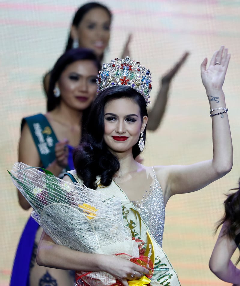 Cortesi was crowned Miss Philippines-Earth 2018. EPA