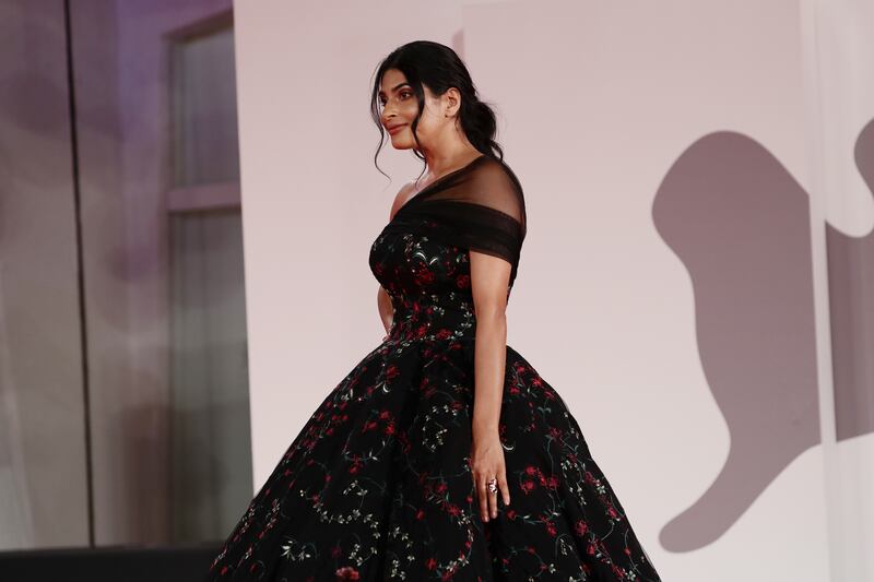 Dubai Instagram star Farhana Bodi at the 'The Card Counter' premiere. Getty Images