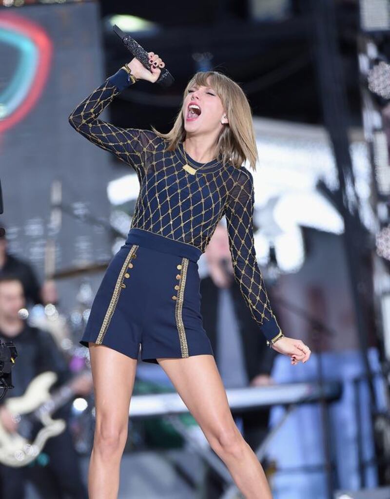 Taylor Swift performs on ABC's Good Morning America at Times Square in New York City last week. Jamie McCarthy / Getty Images / AFP 

