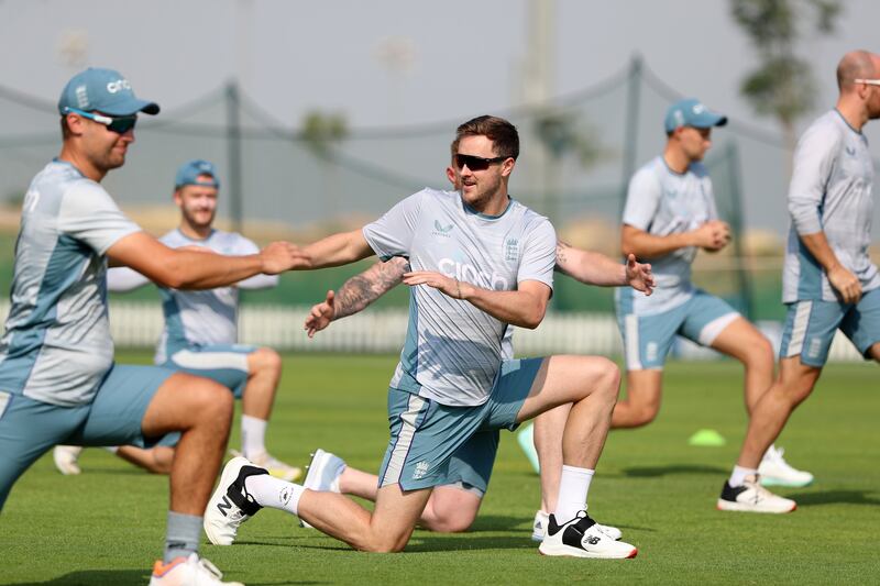 England trained in Abu Dhabi ahead of their tour to Pakistan