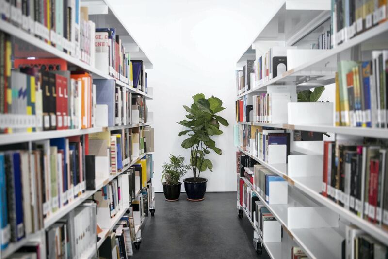 DUBAI, UNITED ARAB EMIRATES - NOVEMBER 7, 2018. 

Jameel Arts Center's library.

The Jameel Arts Center is set to open on November 11, Located at the Jaddaf Waterfront,  the multidisciplinary space is dedicated to exhibiting contemporary art and engaging communities through learning, research and commissions. It houses several gallery spaces, an open access library and research centre, project and commissions spaces, a writer’s studio, indoor and outdoor event spaces, a roof terrace for film screenings and other events, a bookstore dedicated to arts and culture related publications, a café and a full-service restaurant.

The centre is one of the first independent not-for-profit contemporary arts institutions in the city. It is founded and supported by Art Jameel, an independent organisation that fosters contemporary art practice, cultural heritage protection, and creative entrepreneurship across the Middle East, North Africa and beyond.

(Photo by Reem Mohammed/The National)

Reporter: MELISSA GRONLUND
Section:  AC WK