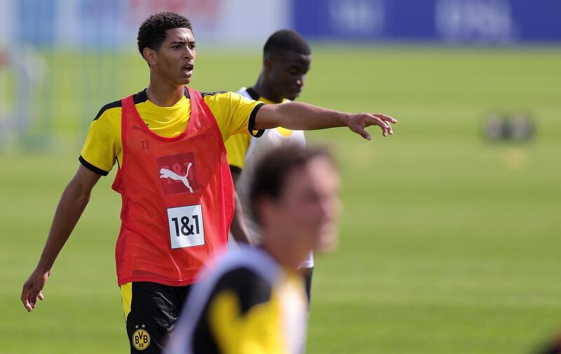 Borussia Dortmund's Jude Bellingham attends the team's first pre-season training session. EPA