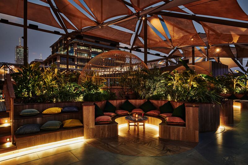 The rooftop Monkey Bar, an import from Berlin.