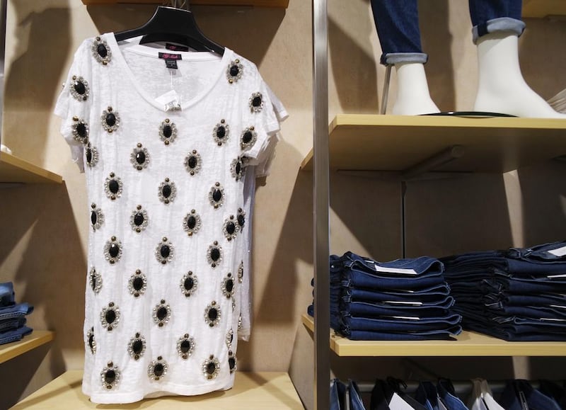 A bedazzled statement tee by G-Lish at House of Fraser. Hafsa Lodi
