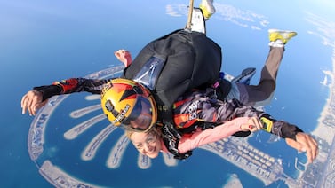 See the city from a different angle with a skydiving experience. Photo: Skydive Dubai
