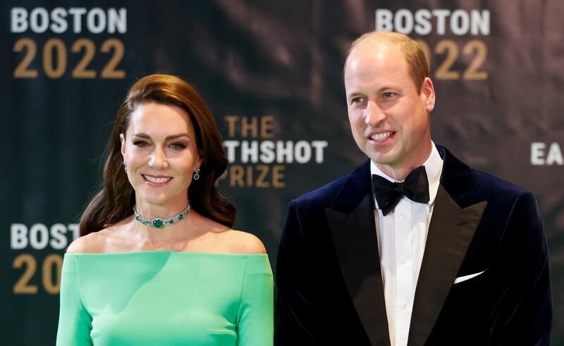 Prince William and wife Kate attend the second annual Earthshot Prize awards at MGM Music Hall at Fenway, in Boston, Massachusetts. Reuters