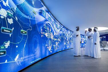 The Panorama Digital Command Centre at Adnoc's headquarters on Abu Dhabi's Corniche. Courtesy: Adnoc