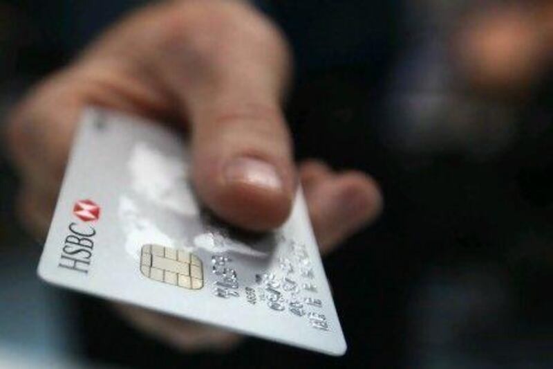 HSBC has already increased security for its cards. Galen Clarke / The National