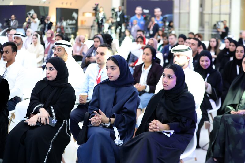 Guest at the UAE in Space event at the Museum of the Future. 