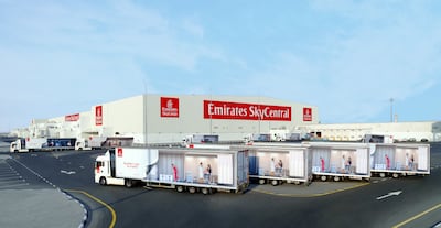 The DWC hub has a total cargo capacity of more than 1 million tonnes per annum. Photo: Emirates SkyCargo