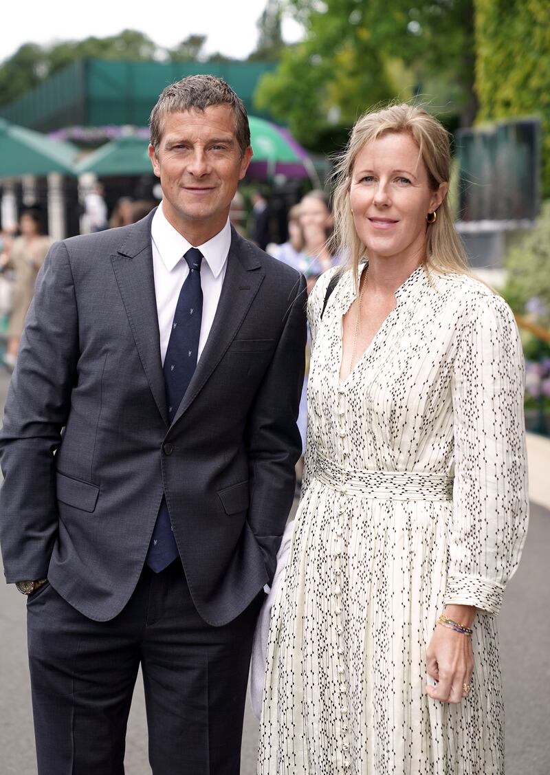 Adventurer Bear Grylls and his wife Shara. PA