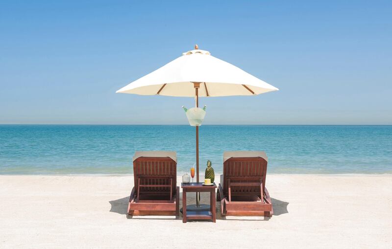 The beach at the Waldorf Astoria in Ras Al Khaimah. Courtesy: Waldorf Astoria