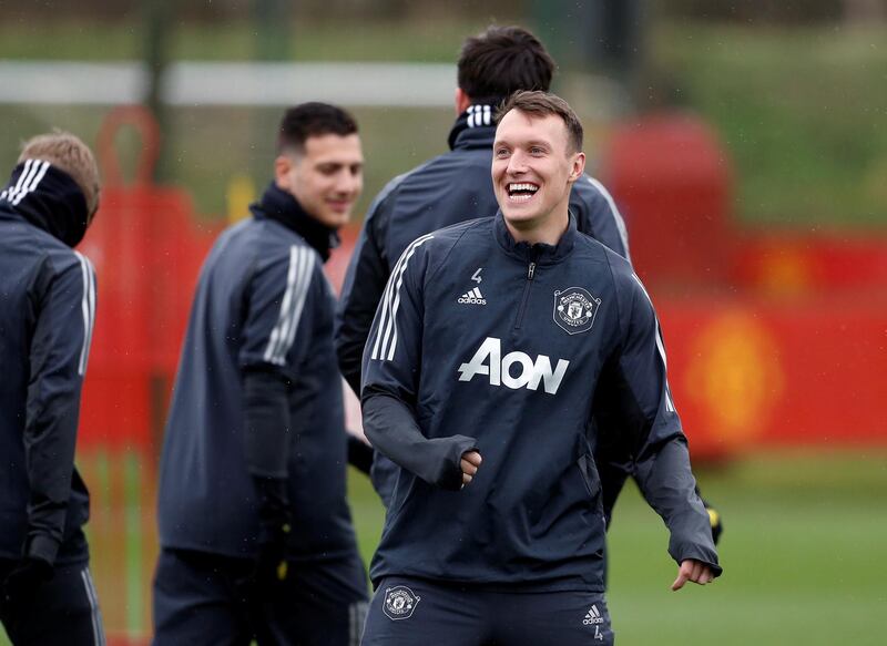 Soccer Football - Europa League - Manchester United Training - Aon Training Complex, Manchester, Britain - February 19, 2020   Manchester United's Phil Jones during training   Action Images via Reuters/Craig Brough