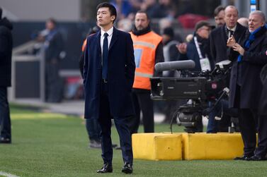 Inter Milan chairman Steven Zhang has voiced his displeasure over Serie A's handling of fixtures in response to the coronavirus outbreak in Italy. AP Photo