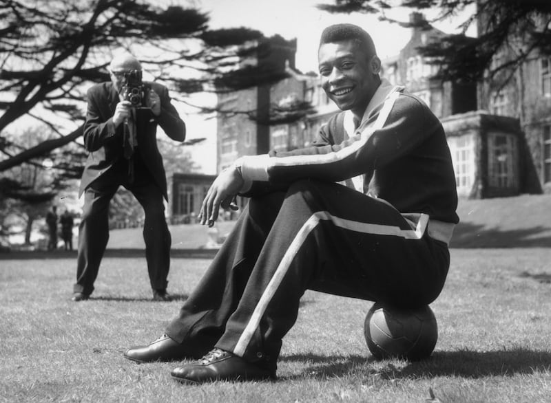 During a break in training, at Selsdon Park Hotel in London, on May 7, 1963. Getty Images