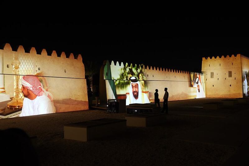 Qasr Al Muwaiji Museum and Exhibition, the birthplace of President Sheikh Khalifa was officially opened in Al Ain. Satish Kumar / The National