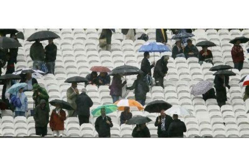 It is business as usual at Lord's when it starts to pour.