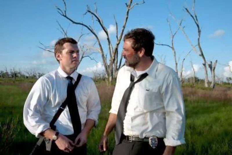 Sam Worthington, left, and Jeffrey Dean Morgan in Texas Killing Fields. Courtesy Anchor Bay