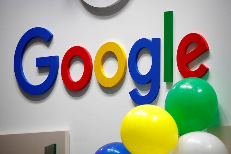 FILE PHOTO: The logo of Google is seen at the high profile startups and high tech leaders gathering, Viva Tech,in Paris, France May 16, 2019. REUTERS/Charles Platiau/File Photo