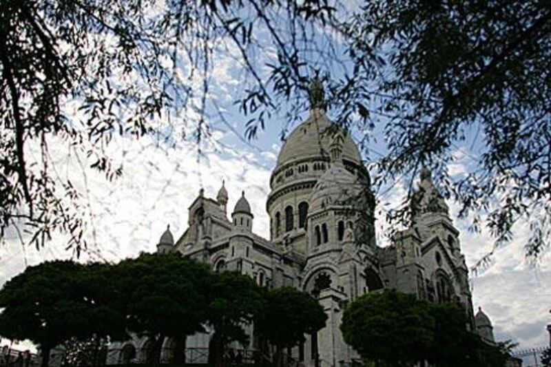 The Sacré Coeur basilica of Montmartre, one of the busiest tourist areas in the French capital.