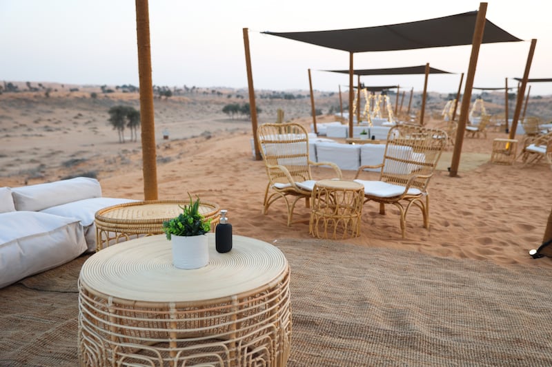 Sonara Camp Al Wadi is a restaurant concept located on the dunes of Al Wadi Nature Reserve. Photo: Sonara Camp