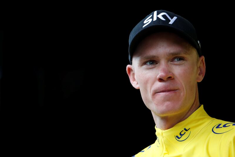 It was a bittersweet day for Team Sky rider Chris Froome on Sunday. Christian Hartmann / Reuters