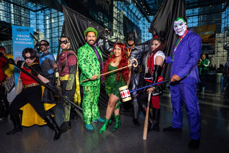 Cosplayers as characters from 'Batman' at New York Comic Con. AP Photo