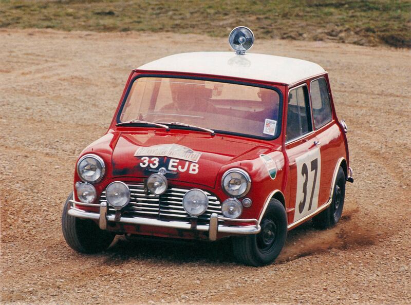 The 1961 racing Mini. PA





