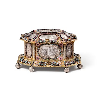 A silver-gilt casket owned by the Rothschilds. Photo: Sotheby's