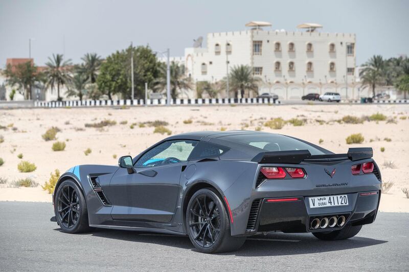 ABU DHABI, UNITED ARAB EMIRATES. 22 MAY 2018. Callaway Corvette road test for Motoring. (Photo: Antonie Robertson/The National) Journalist: Adam Workman. Section: Motoring.