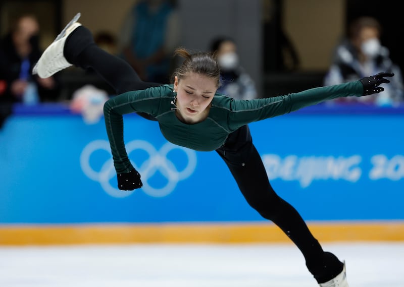 Kamila Valieva, 15, who failed a pre-games drug test has been cleared to continue competing in the Women’s Single skating event in a ruling by a panel of arbitrators appointed by the Court of Arbitration for Sport on 14 February, 2022.  EPA