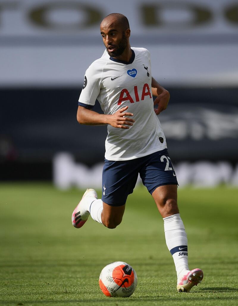 Lucas Moura - 6: The odd devastating show of pace but not at his most cutting edge today. Getty