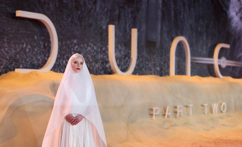 Actress Anya Taylor-Joy attends the world premiere of the film Dune: Part Two, in London. Reuters