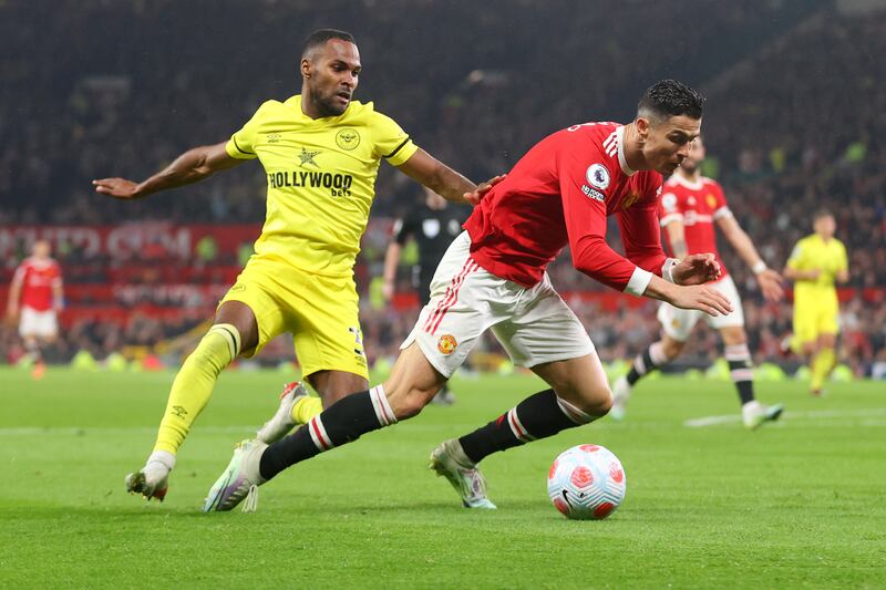 Rico Henry - 3, Fired an early shot over the crossbar. Had a narrow escape after being put under pressure by Elanga. Was then nudged off the ball by Ronaldo and retaliated by conceding a penalty and wasn’t strong enough when defending against Varane at a corner as the Frenchman scored. Getty Images