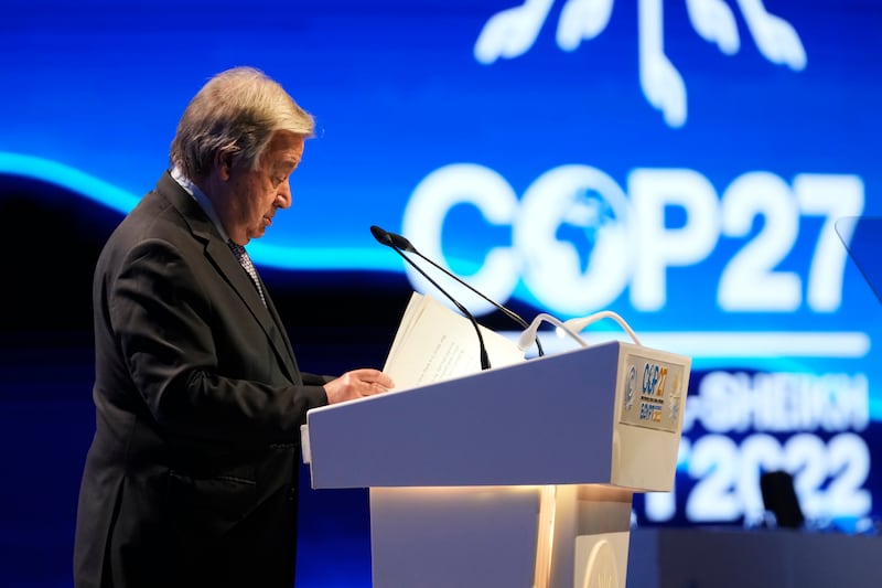 United Nations Secretary General Antonio Guterres. AP Photo