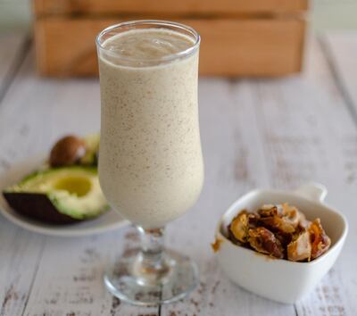 A date and cardamom smoothie is on the menu at Abu Dhabi's Simple Cafe. Courtesy Simple Cafe