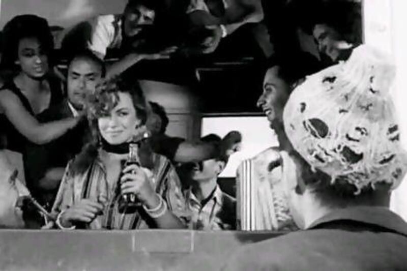 The actress in a scene from 1958's Youssef Chahine's Bab Al Hadid.