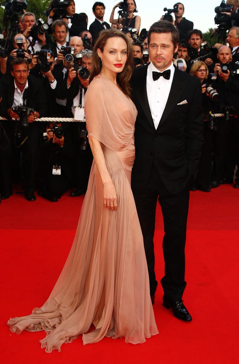 CANNES, FRANCE - MAY 20:  Actors Brad Pitt and Angelina Jolie attend the Inglourious Basterds Premiere held at the Palais Des Festivals during the 62nd International Cannes Film Festival on May 20th, 2009 in Cannes, France.  (Photo by Gareth Cattermole/Getty Images)