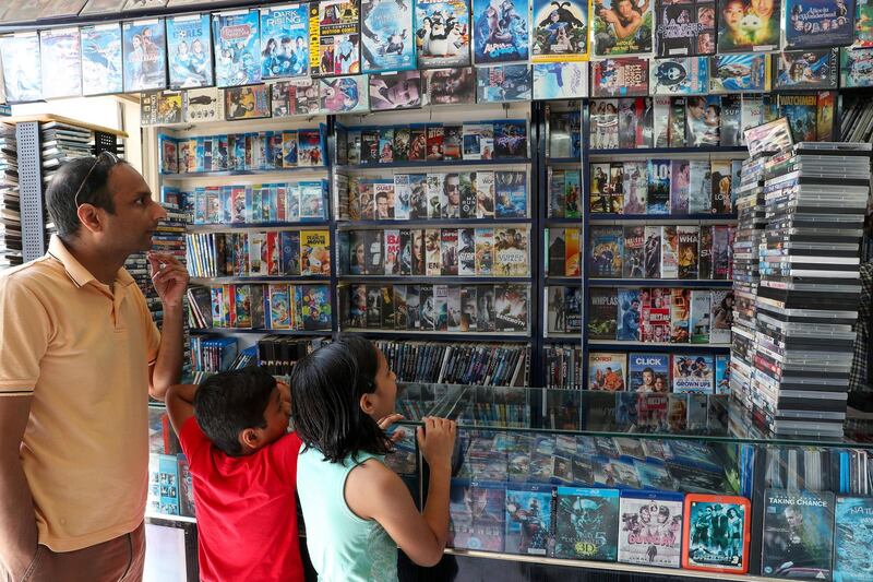 Abu Dhabi, United Arab Emirates - August 31st, 2017: Blue Diamond Video to go with a story about the remaining DVD/cassette shops left in Abu Dhabi. Thursday, August 31st, 2017 at Madinat Zayed, Abu Dhabi 