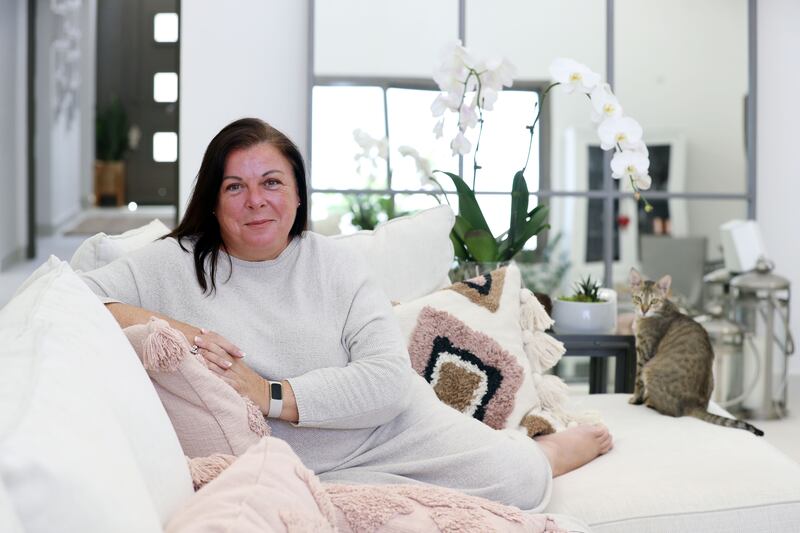 Deborah Bellis Wyborn left Dubai to move to Ras Al Khaimah and pays Dh70,000 a year for a three-bedroom villa by the sea. All photos: Chris Whiteoak / The National