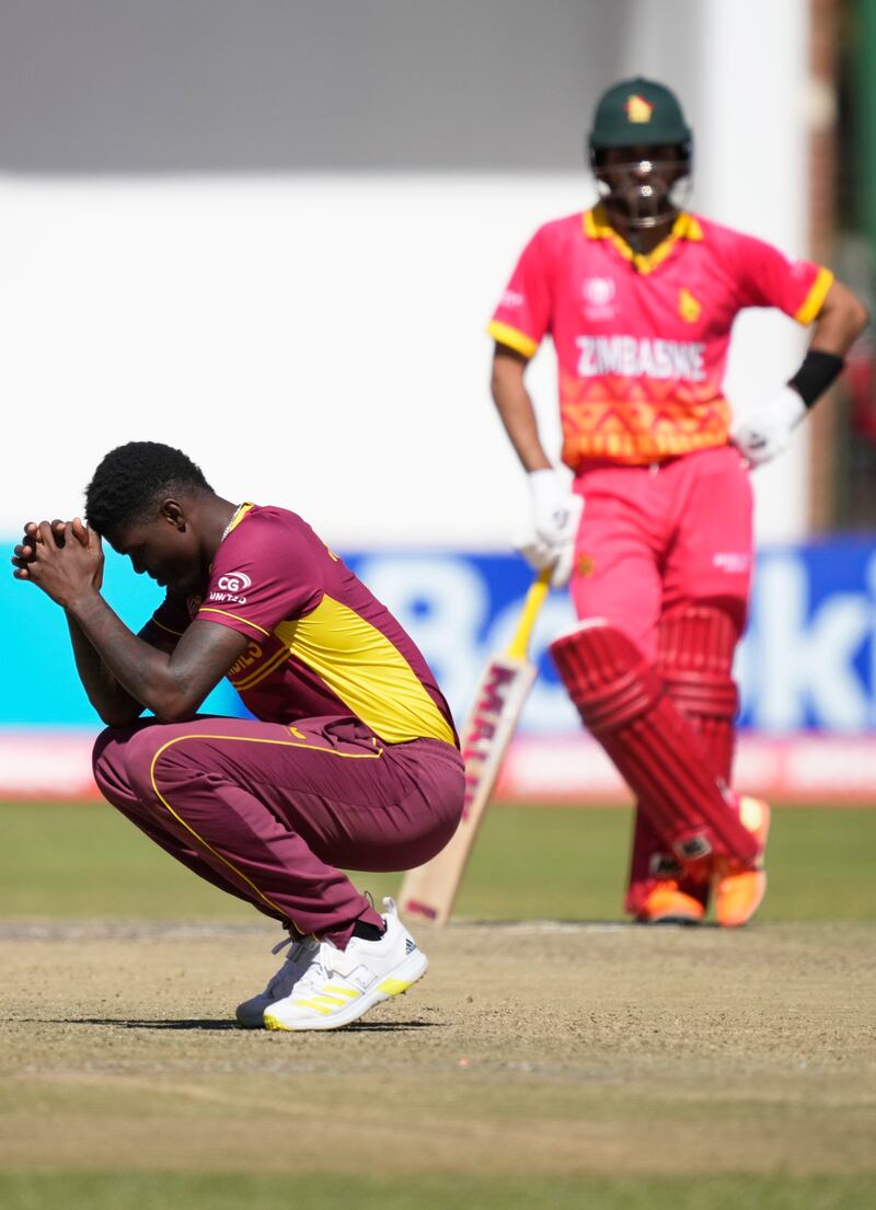 West Indies pacer Alzarri Joseph picked up two wickets. AP