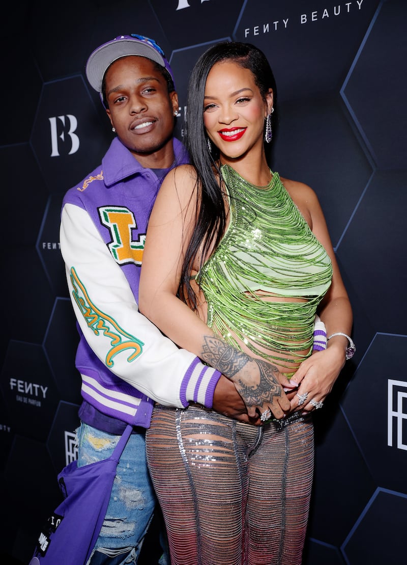 Rihanna and rapper A$AP Rocky reportedly welcomed their first child, a boy, in May. Getty Images via AFP