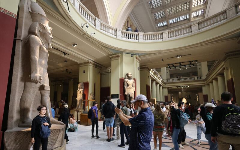 The Egyptian Museum in Cairo quickly becomes an immersive experience. Reuters
