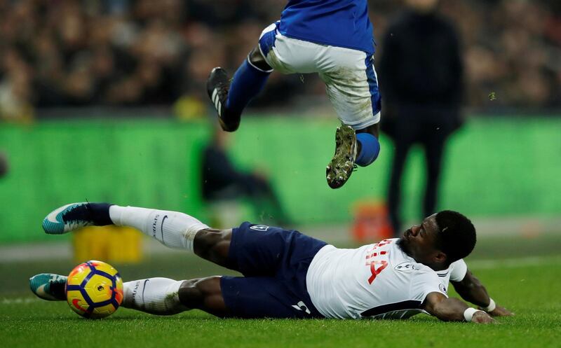 Right-back: Serge Aurier (Tottenham) – Excellent on the overlap, the Ivorian was a dynamic presence whose cross set up the opening goal in the 4-0 rout of Everton.  Eddie Keogh / Reuters