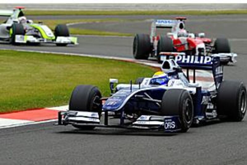 Williams hope to convince Nico Rosberg, above during the British Grand Prix, to stay with them next season.