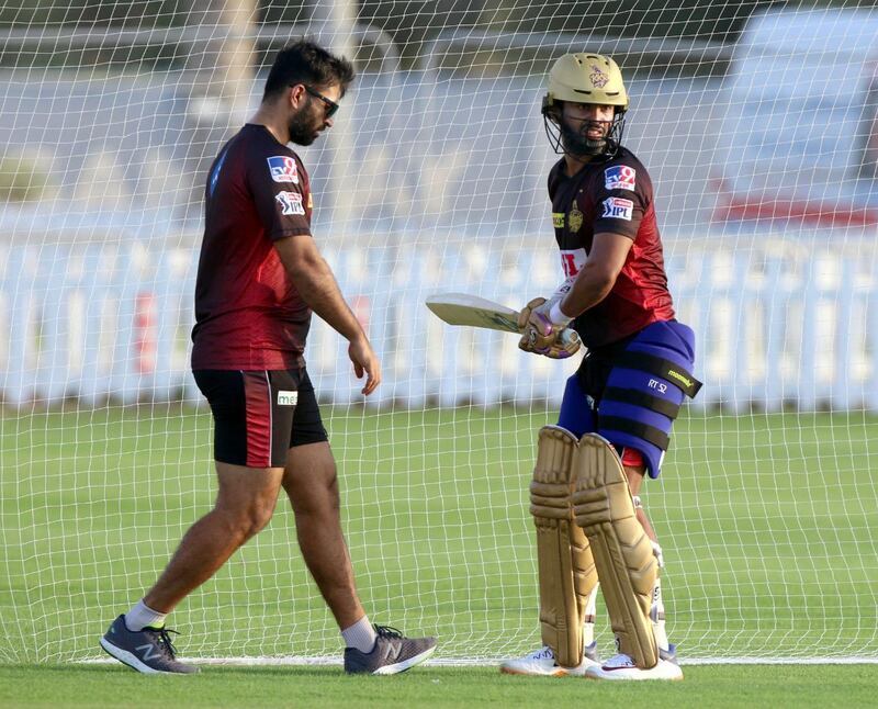 Kolkata Knight Riders' Indian contingent continued their preparations for the IPL with a training session at the Tolerance Oval on Abu Dhabi on Friday. Courtesy Kolkata Knight Riders