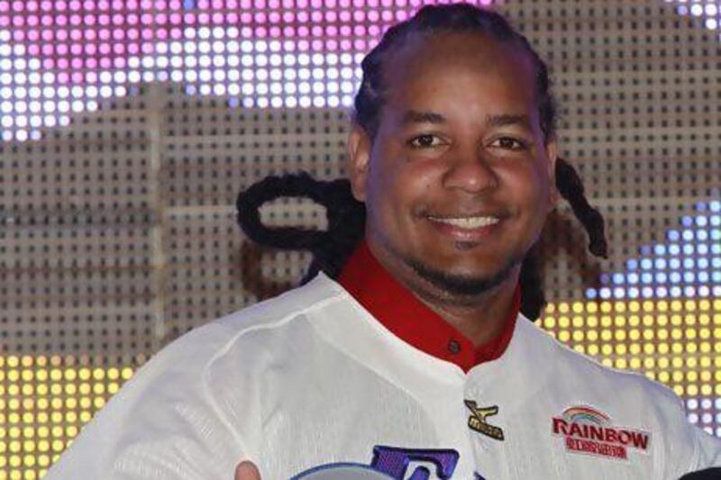 Former Major League Baseball star Manny Ramirez signed a short-term contract to play for the EDA Rhinos in Taiwan's professional baseball league, in Kaohsiung, Taiwan. The Texas Rangers signed Ramirez to a minor league contract last weekend. Wally Santana / AP Photo