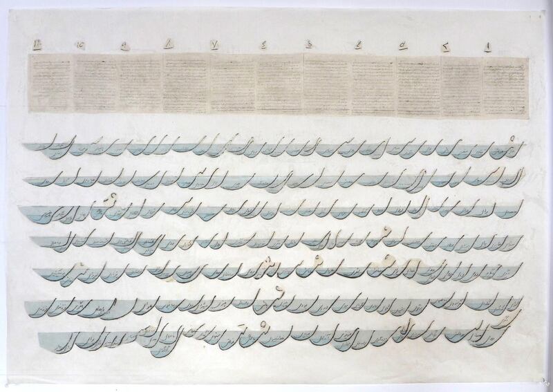 Golnar Adili, Ye Harvest From the Eleven-Page Letter, print, 2016. Photograph: Golnar Adili. Courtesy Jameel Prize: Poetry to Politics at the Victoria and Albert Museum