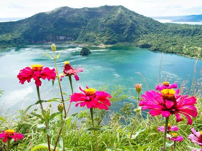 Taal Lake in Luzon, The Philippines. The country ranked as the seventh most laid-back nation.